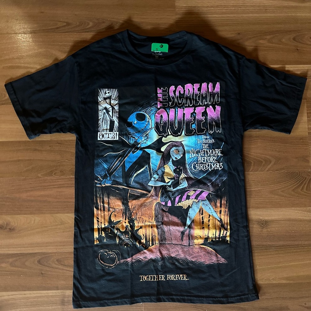 Disney The Nightmare Before Christmas Black Graphic T-Shirt